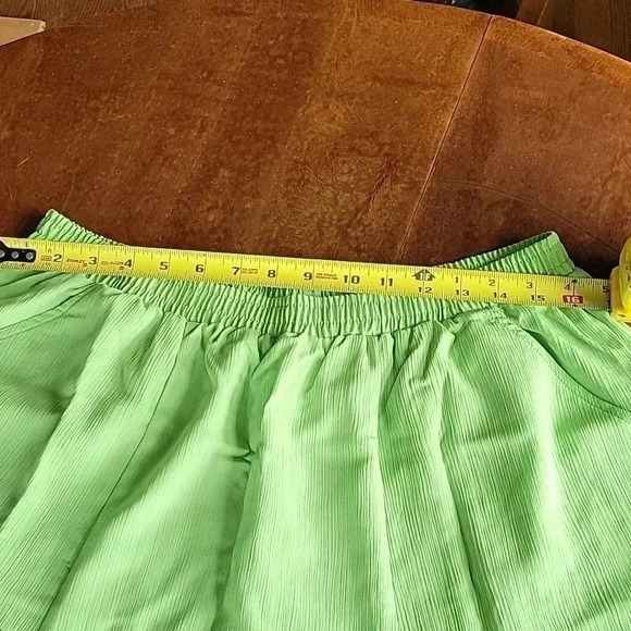Maggie Sweet Spring Green A line Pocket Skirt Size 1X Petite - Picture 4 of 8
